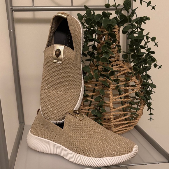 Kurt Geiger Gold Slip-On Sneakers 38 - Picture 1 of 6
